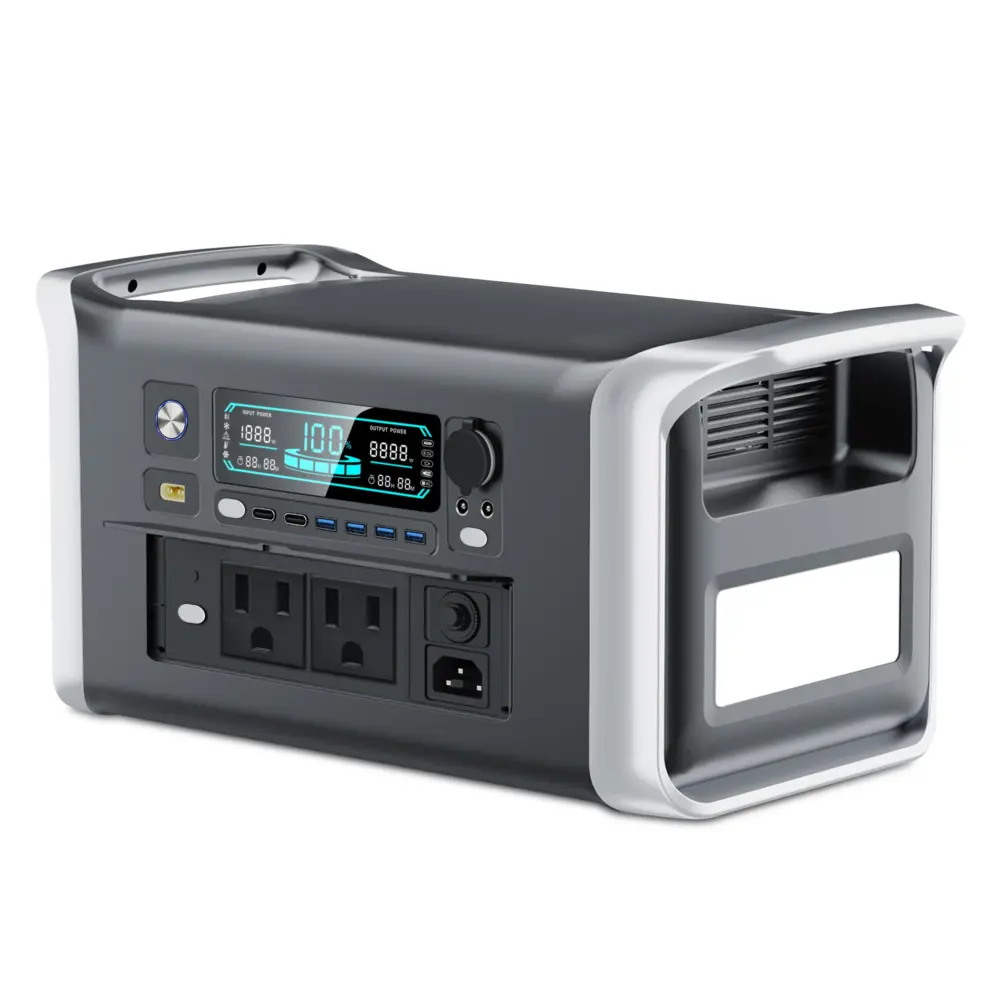 1024Wh 1600W Portable Power Station Camping LiFePo4 Battery 120V Solar Generator Storage Energy Backup PowerBank Camping Fish