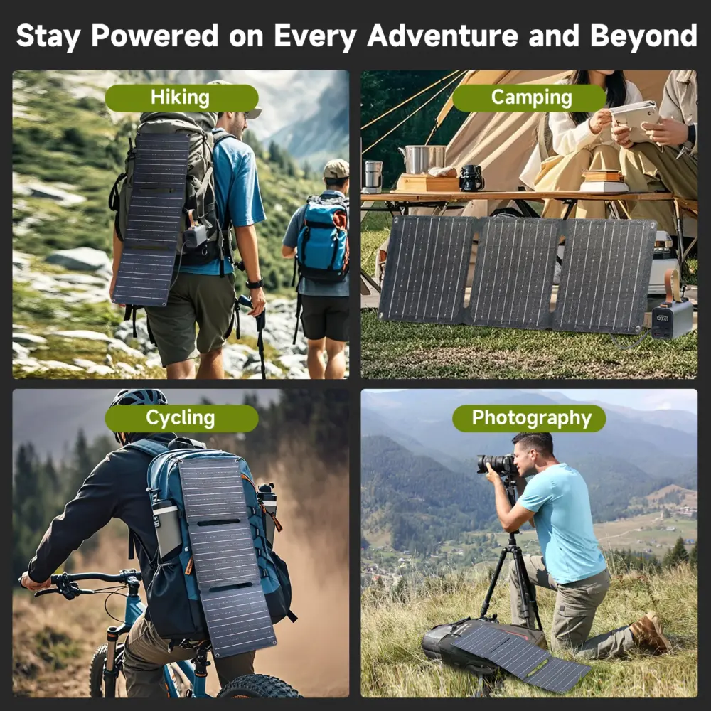 ALLPOWERS Power Bank PB 100W Fast Charging Powerbank with 21W Solar Panel Portable Battery Charger For Laptop Phone Camping - Image 5