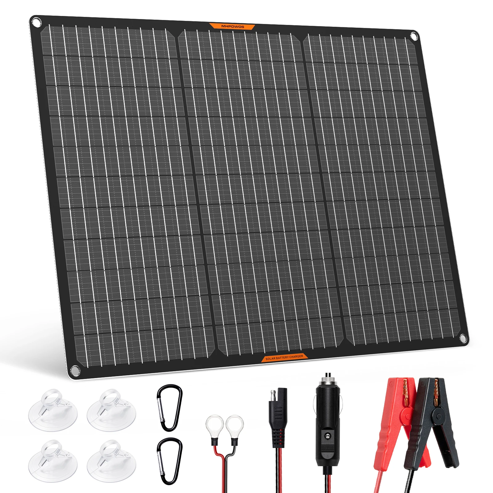 MHPOWOS Solar Panel Kit 50W 12V Solar Battery